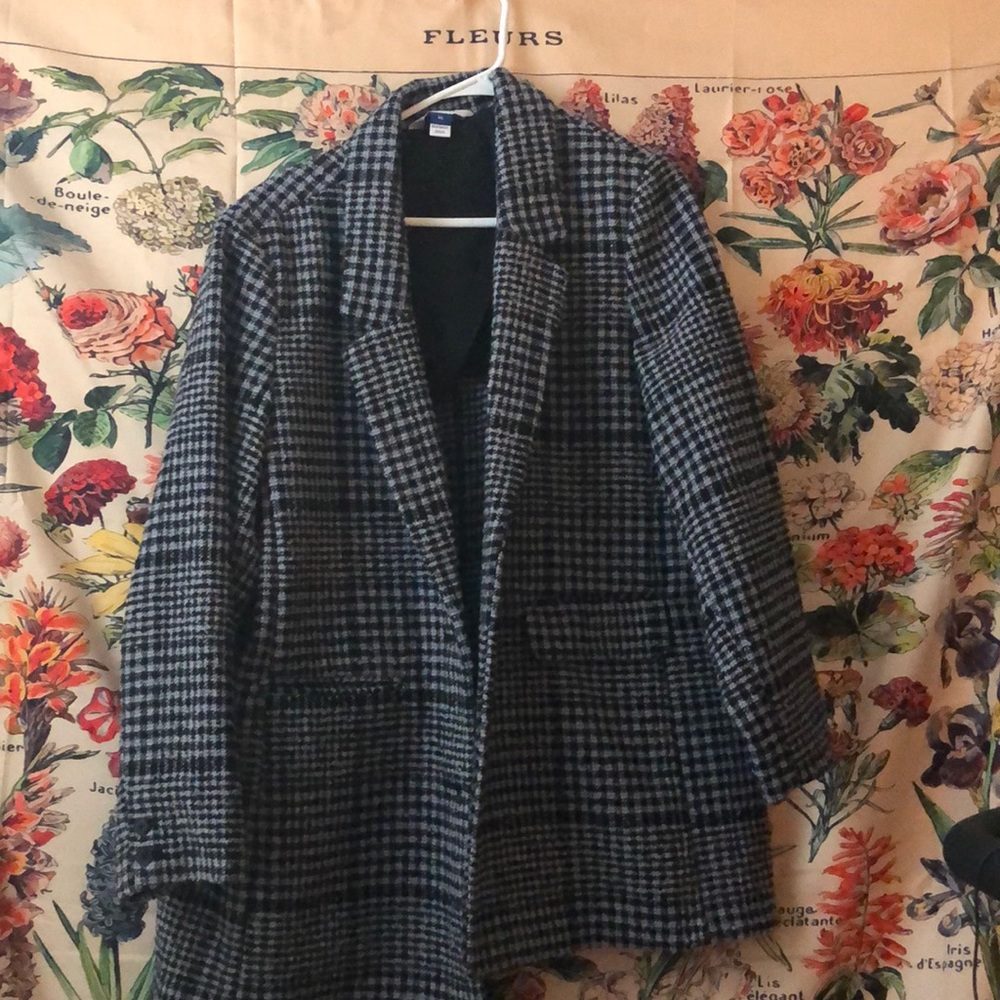 Black and white plaid blazer from Old Navy, never worn, size XL